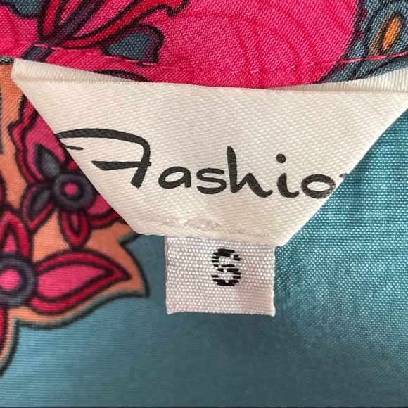 COIGARSAM Beach Style Women Mini dress Summer National Wind size Small - Picture 8 of 16